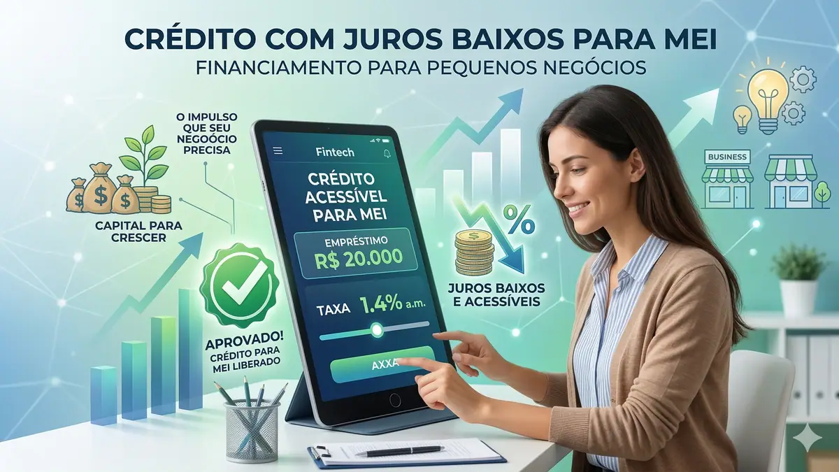 Imagem destacada sobre Empréstimo para MEI com juros baixos