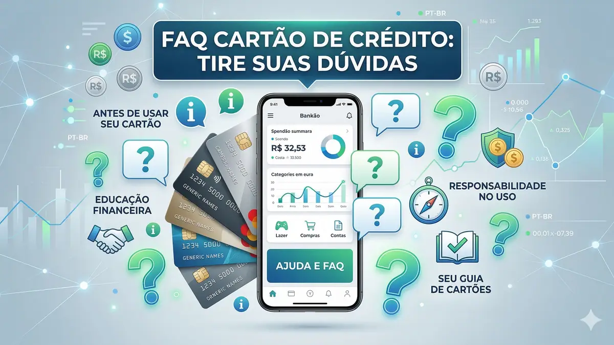 Imagem destacada sobre Faq cartão de crédito
