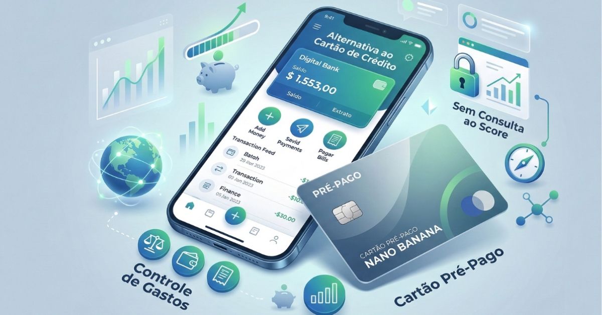Imagem destacada sobre Cartão pré-pago para score baixo