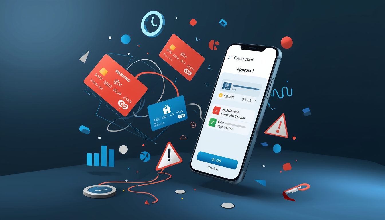 Imagem destacada sobre Riscos de cartões de crédito para score baixo