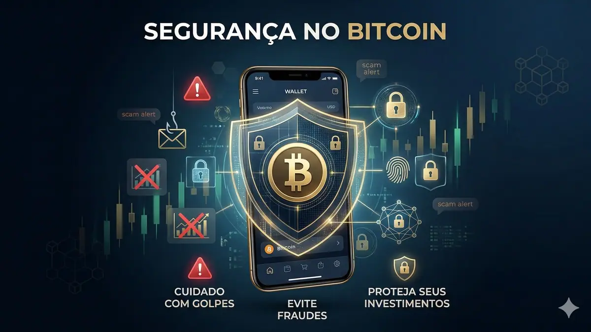 Imagem destacada sobre Evitar golpes em bitcoin
